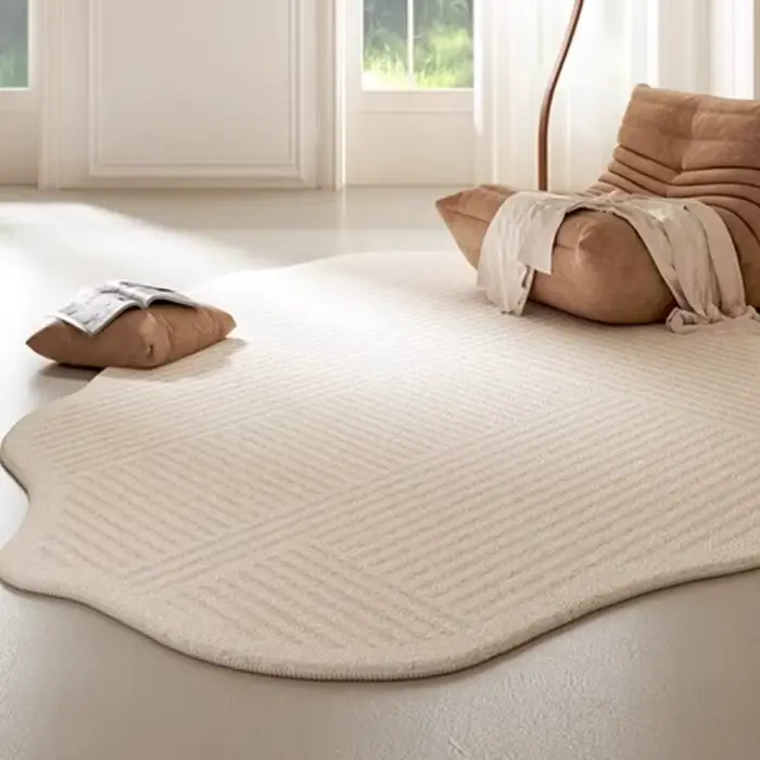 Tapis de Style crème pour salon