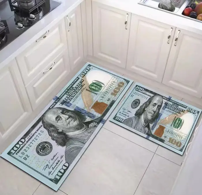 Tapis Euro Dollar pour chambre à coucher
