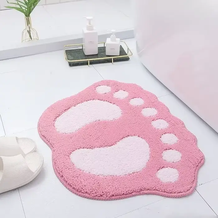 Tapis de salle de bain Tapis absorbant l'eau Tapis antidérapant utilisé dans la salle de bain, la do