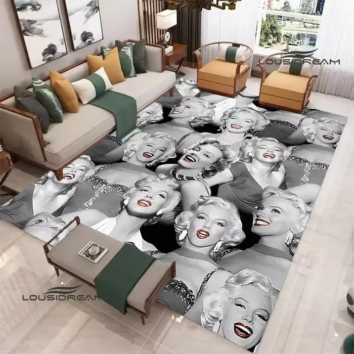 Marilyn Monroe tapis imprimé décoration de chambre tapis de Yoga tapis extérieur tapis de zone tapis antidérapant décor de chambre cadeau d'anniversaire