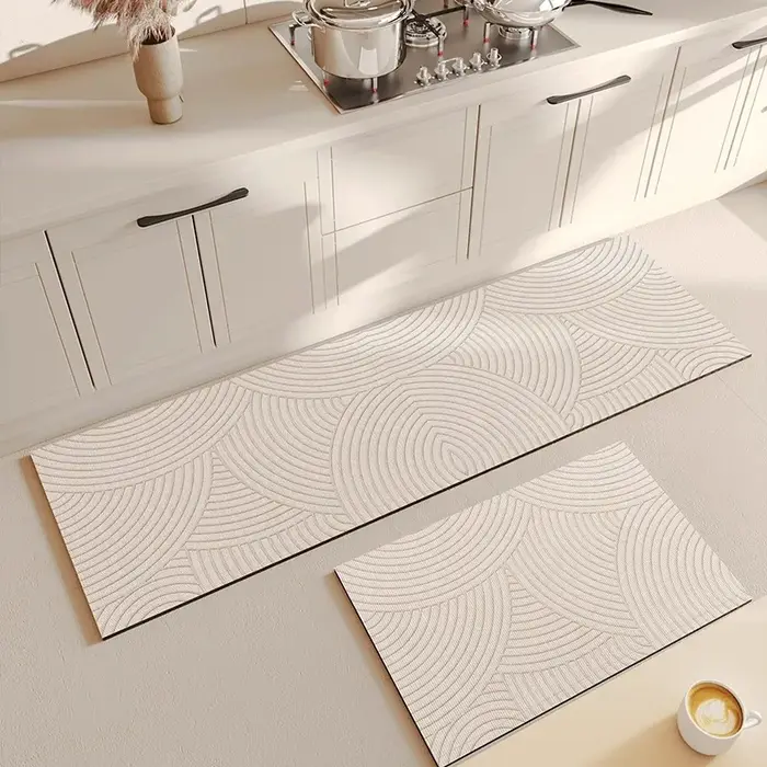 Tapis de sol de cuisine en Pvc, imperméable, en vinyle, Long, résistant à l'huile, antidérapant, pou