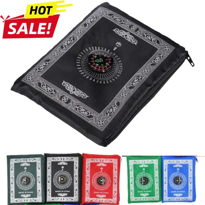 Tapis de prière en polyester portable