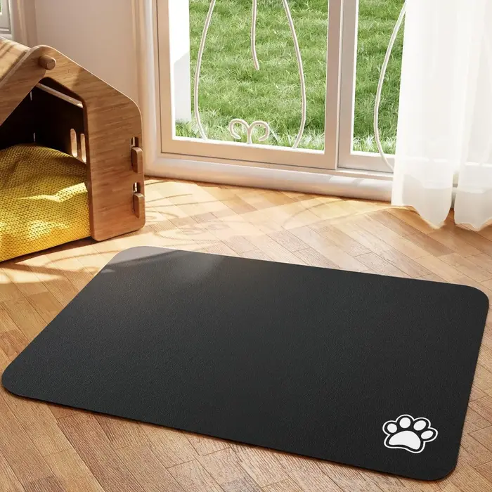Tapis d'alimentation pour animaux de compagnie, tapis absorbant pour chien et chat, pour nourriture