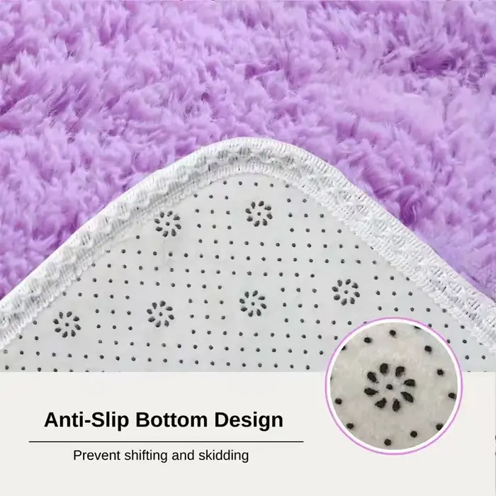 VIKAMA tapis ronds moelleux pour chambre de filles