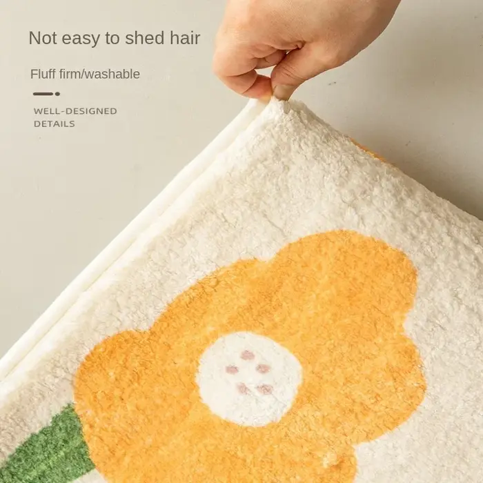 Tapis moelleux de chambre à coucher de minimalisme moderne