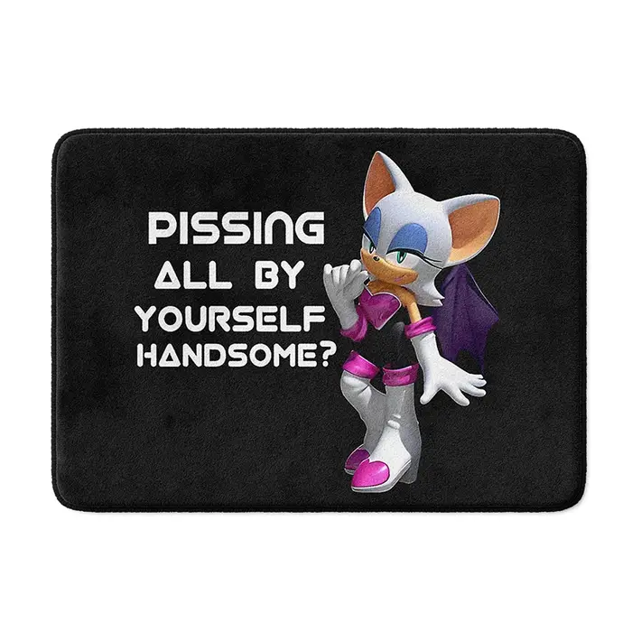 Tapis de salle de bain Gaslight Gatekeep Girlboss Pissing All By Bath Mat avec base antidérapante, a
