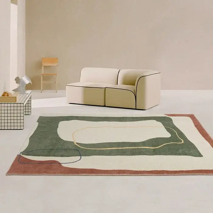 Tapis de sol épais et lavable de Style moderne pour chambre à coucher