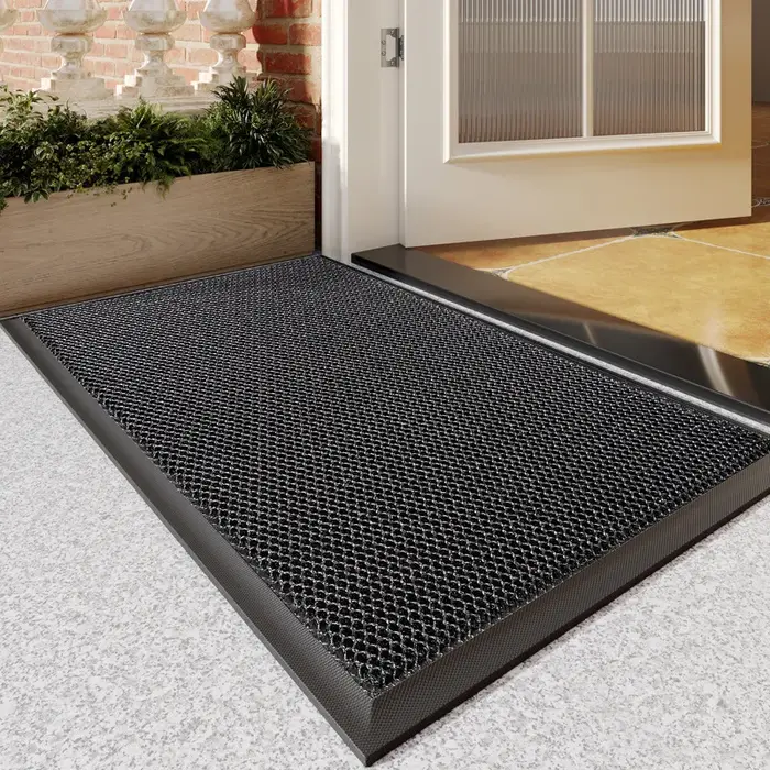 Tapis de porte super doux antidérapant, tapis extérieur imperméable robuste pour entrée, intérieur,