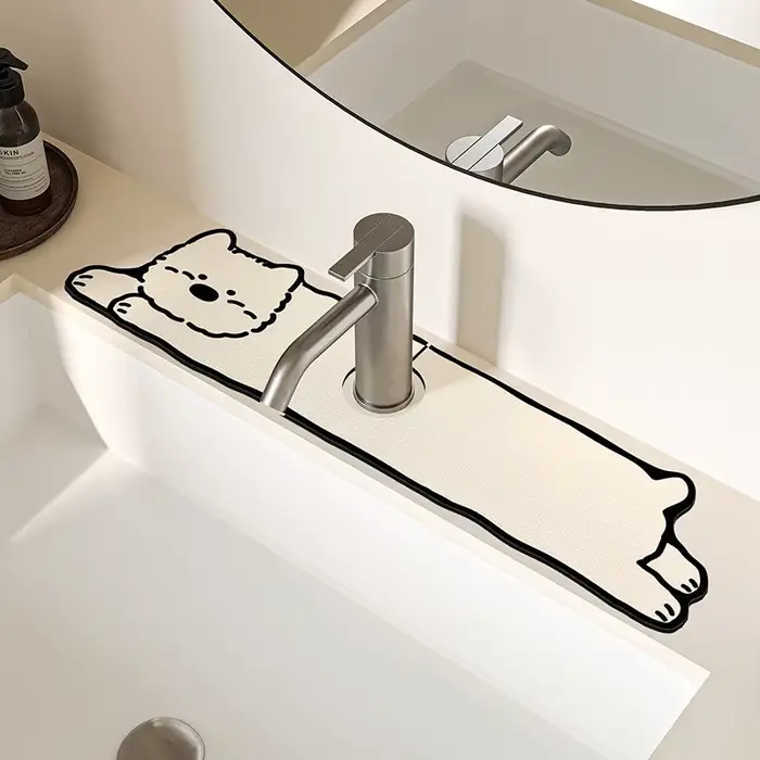 Tapis absorbant l'eau pour robinet de cuisine VIKAMA
