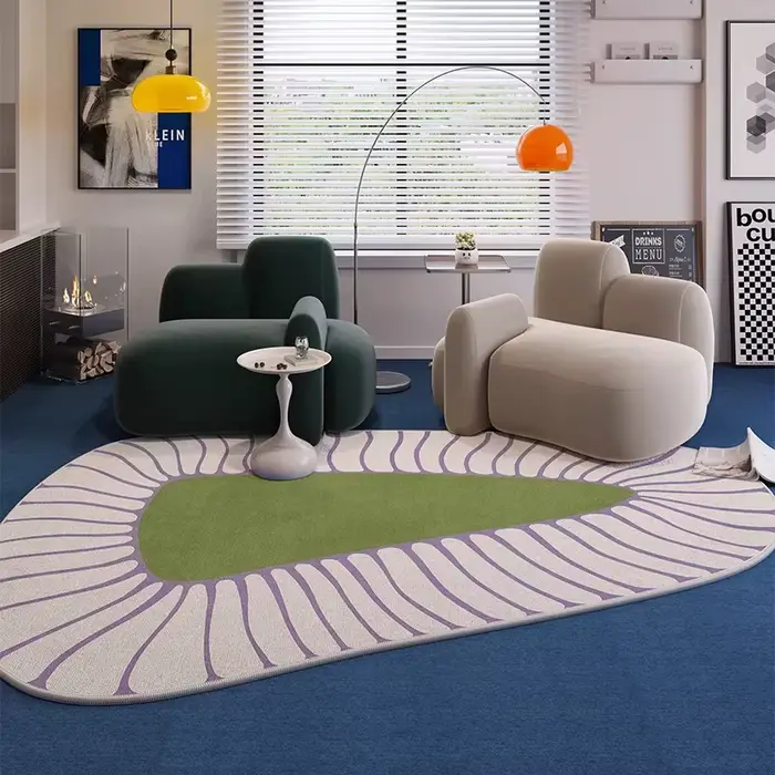 Tapis de salon résistant aux taches et à l'usure