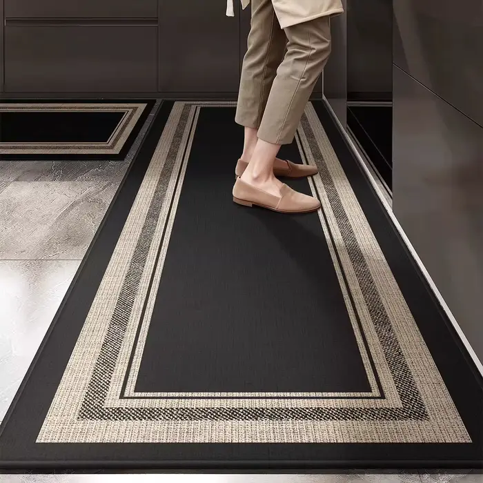 Tapis de sol de cuisine long antidérapant, résistant aux taches et à l'usure, tapis de cuisine haut 