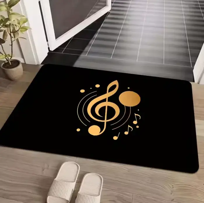 Tapis de notes de musique de luxe pour amoureux de la musique