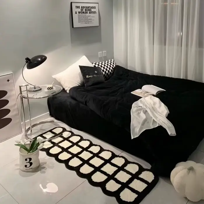 Tapis en cachemire pour décoration de chambre à coucher, bande de Maison, tapis de pied de chevet, m