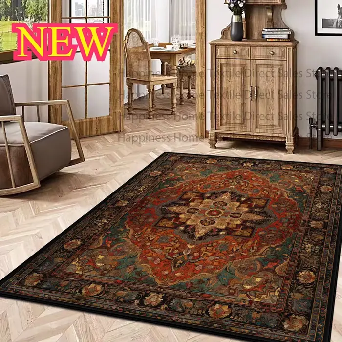 VIKAMA Tapis ethniques persans vintage, tapis turcs – Convient aux salons et aux chambres à coucher 