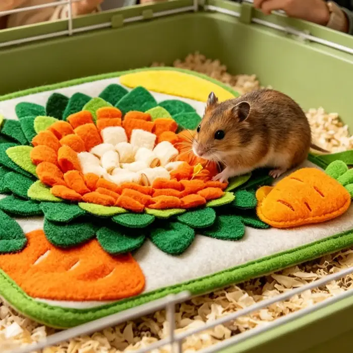 Tapis de fouille pour lapins