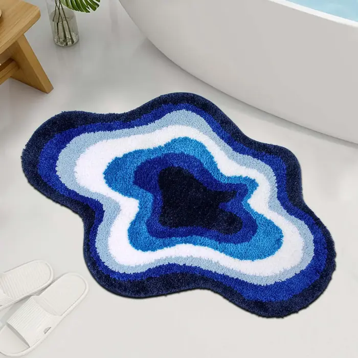 VIKAMA – tapis en Faux cachemire couleur Dopamine Simple