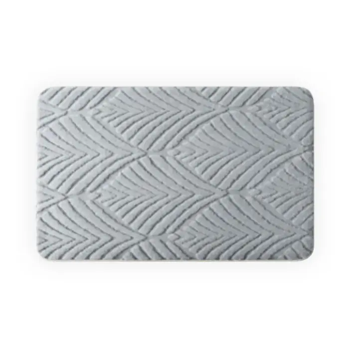 Tapis de salle de bain en jacquard absorbant confortable
