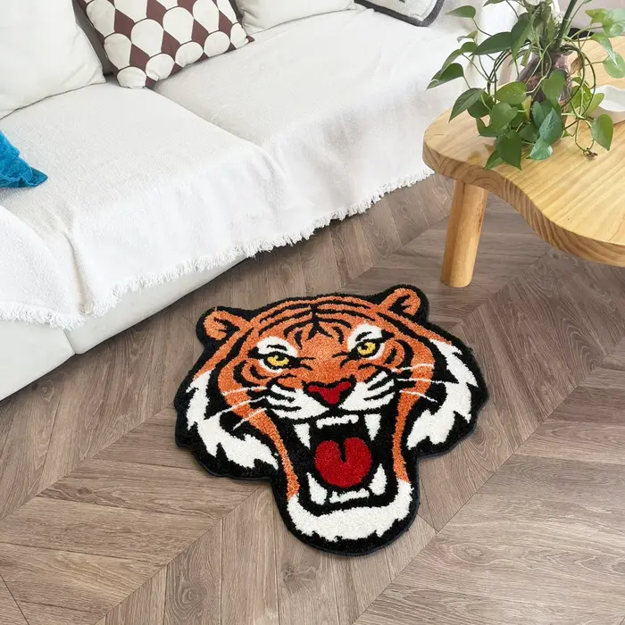 Tapis touffeté Tigre Rugissant