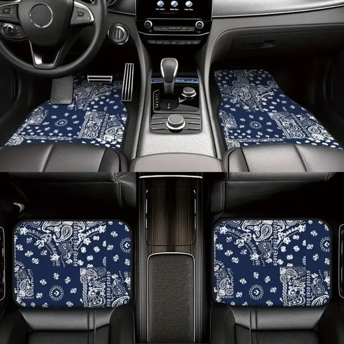 Tapis de sol de voiture bohème rétro