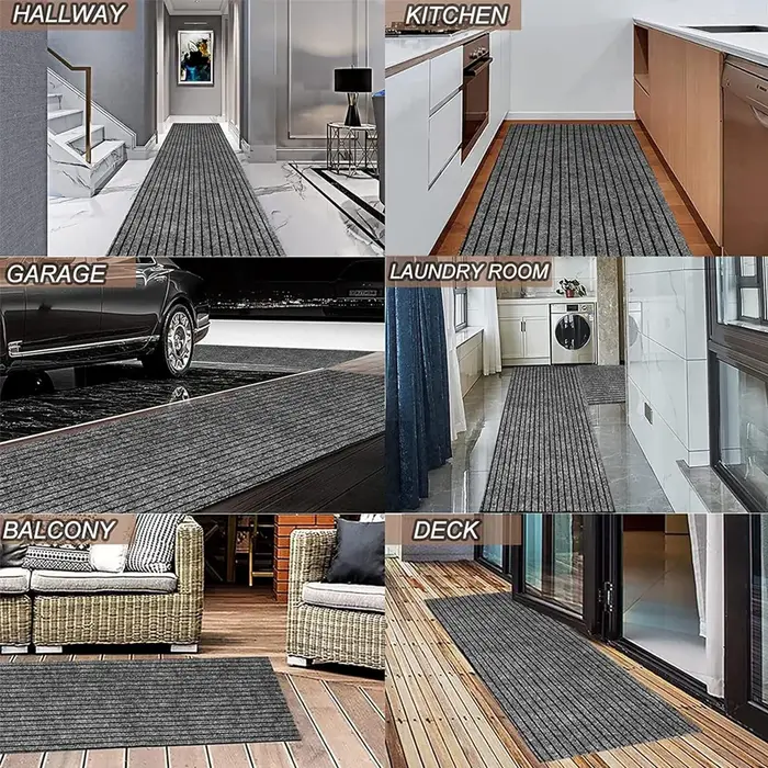 Tapis rayé classique pour porte