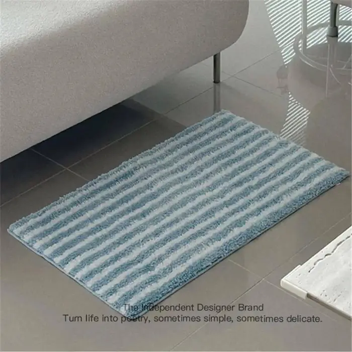 VIKAMA Tapis Rayé Moderne Minimaliste Style Salon