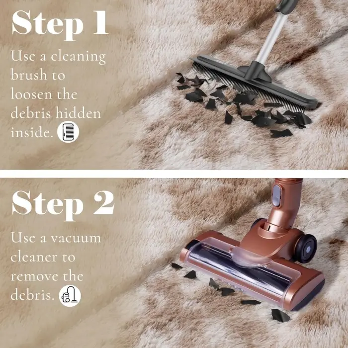 Tapis moelleux tie-dye pour salon