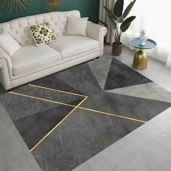 Tapis géométrique luxueux moderne