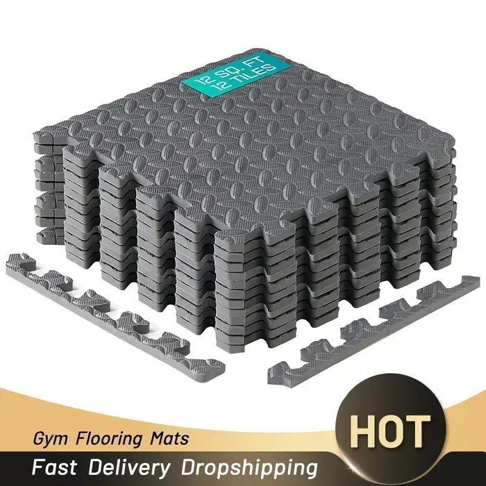 Carreaux de sol en mousse EVA à emboîtement pour salle de sport à domicile
