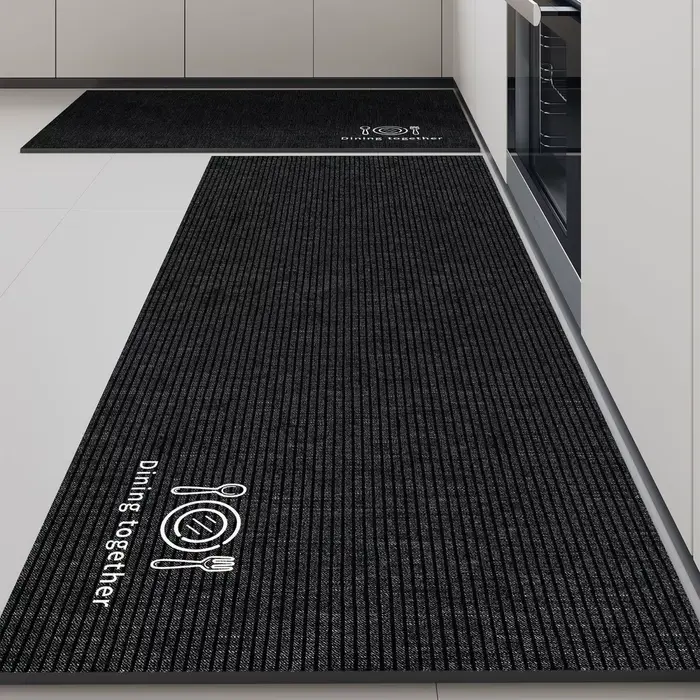 Tapis de sol spécifique pour la cuisine, absorbant l'eau et l'huile, résistant à la saleté, long et