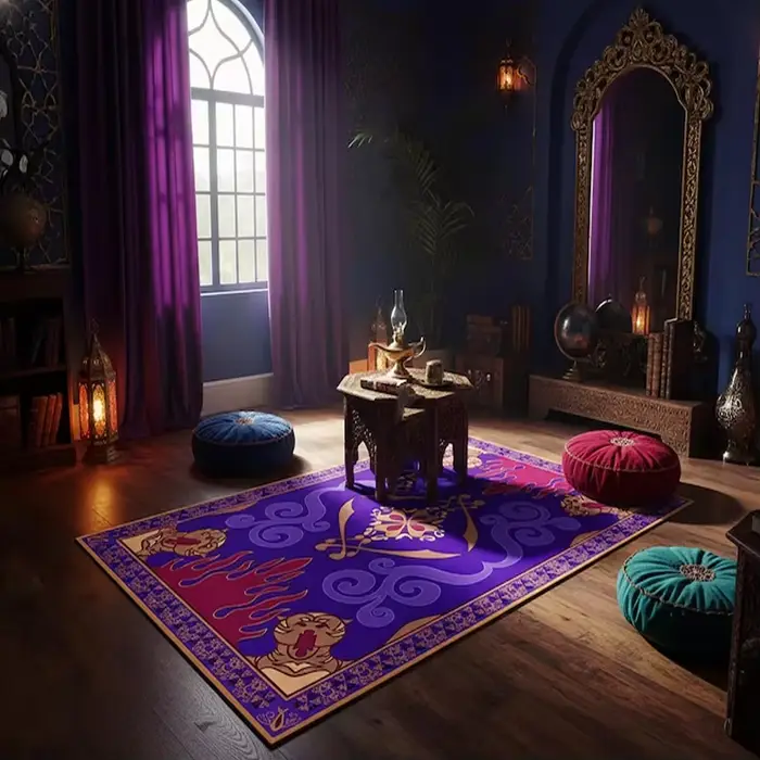 Tapis Aladdin antidérapant, tapis de salon moderne, tapis abstrait, tapis tapis volant, tapis de lux