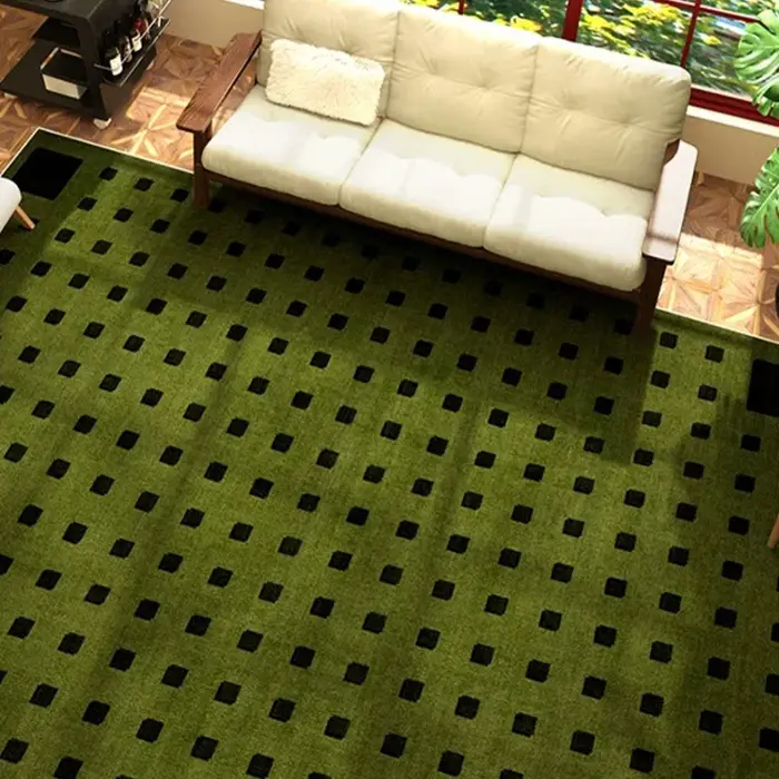Tapis en Cachemire Lavable à la Machine Non-ALD