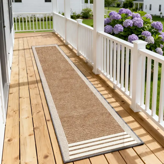 VIKAMA Tapis d'extérieur minimaliste antidérapant facile à nettoyer