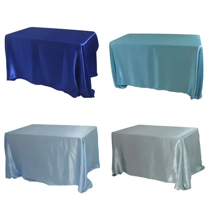 Nappe en Satin réutilisable, décoration de fête de Mariage, en Polyester, pour pique-nique, Countrya