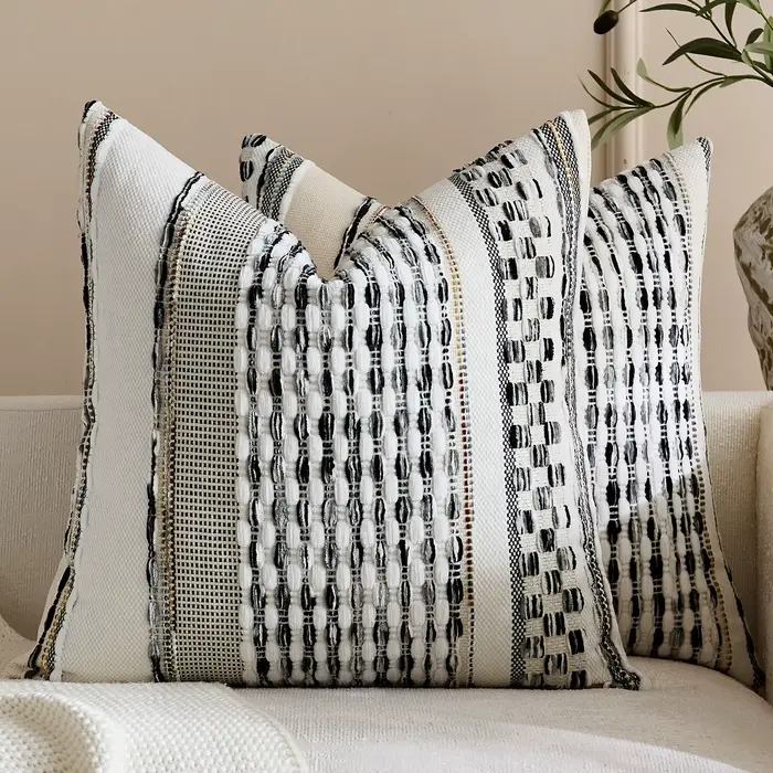Nouvelle Housse de Coussin Style Bohème 2026 en Chenille Vintage