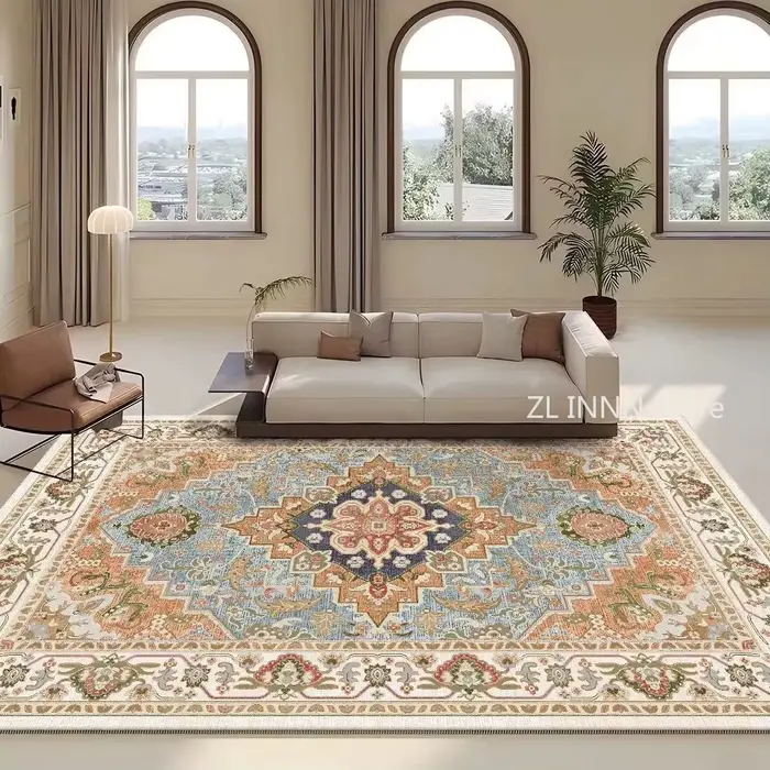 Tapis rétro persan, décoration de salon