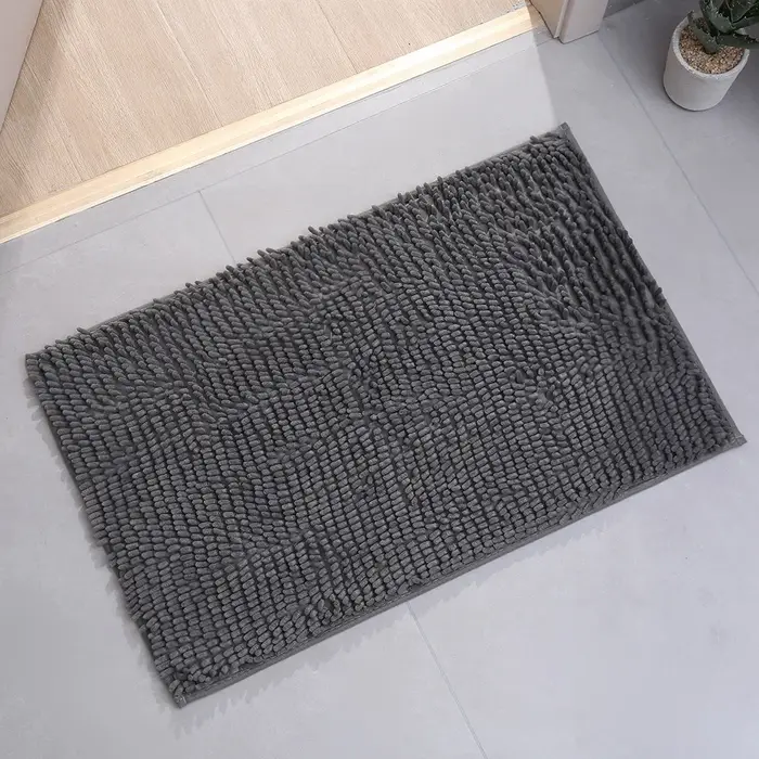 Nouveau 40*60 cm tapis de bain Chenille Anti moule anti-dérapant