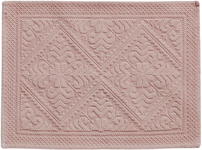 Tapis de bain uni Enzo Aubepine 54 x 64