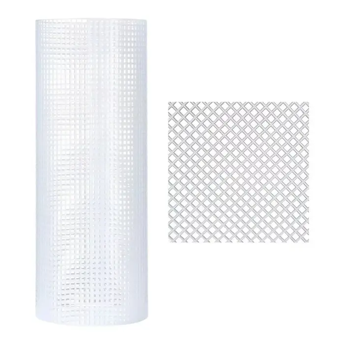 33*50CM plastique maille tissu sac tapis fil crochet artisanat fournitures bricolage artisanat loque