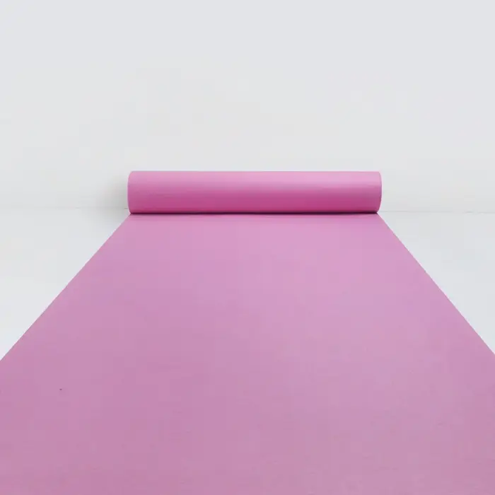 Tapis rouge jetable pour coureurs d'allée, rose, pour décoration d'ouverture, événement de mariage, 