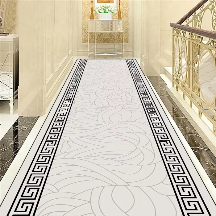 Tapis de couloir Long de luxe doré