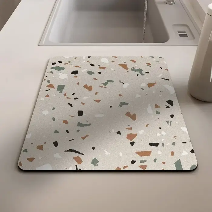 Tapis de cuisine en terre de diatomées