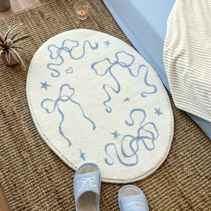 VIKAMA coréen maison tapis salle de bain Imitation cachemire fil Super fin absorbant anti-dérapant et résistant à la