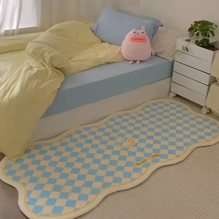 VIKAMA – tapis à carreaux moderne