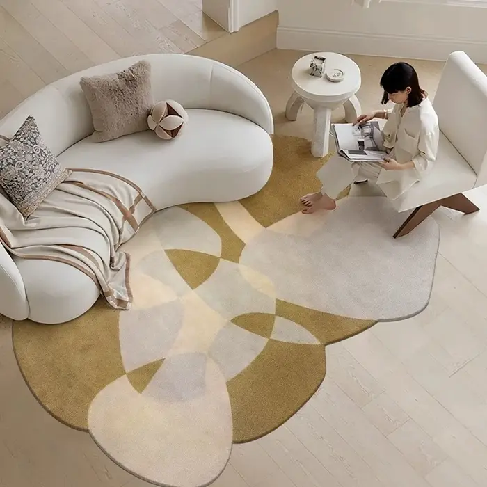 Tapis de luxe léger pour salon