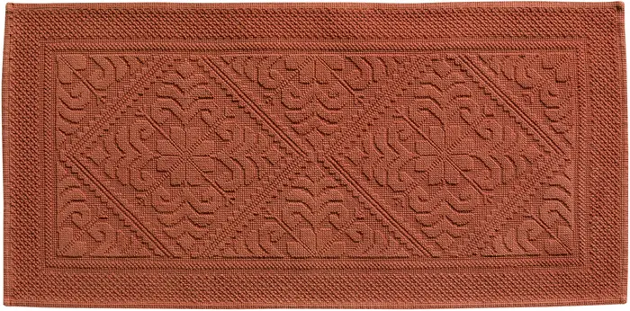 Tapis de bain uni Enzo Sienne 54 x 110
