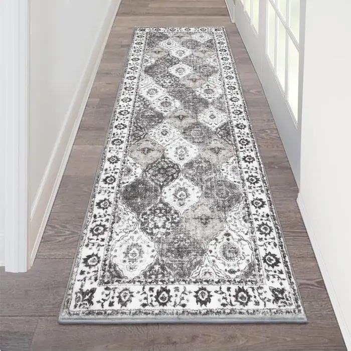 Tapis gris style palais VIKAMA
