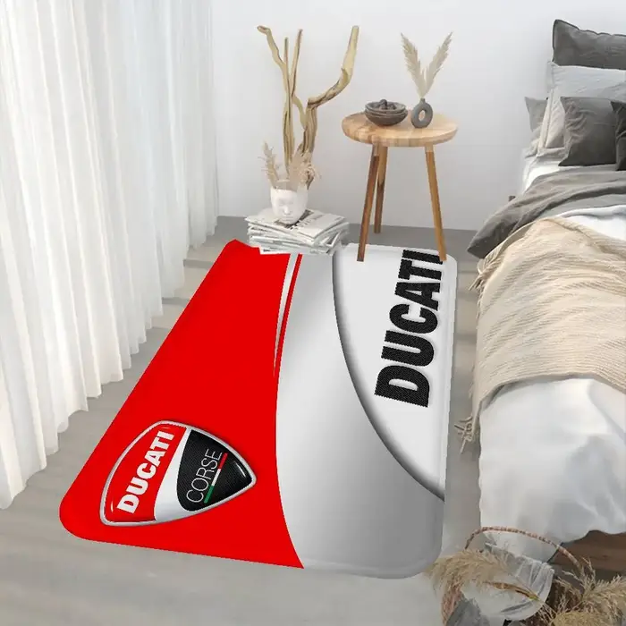 D-Ducati – tapis de sol rectangulaire avec LOGO de moto