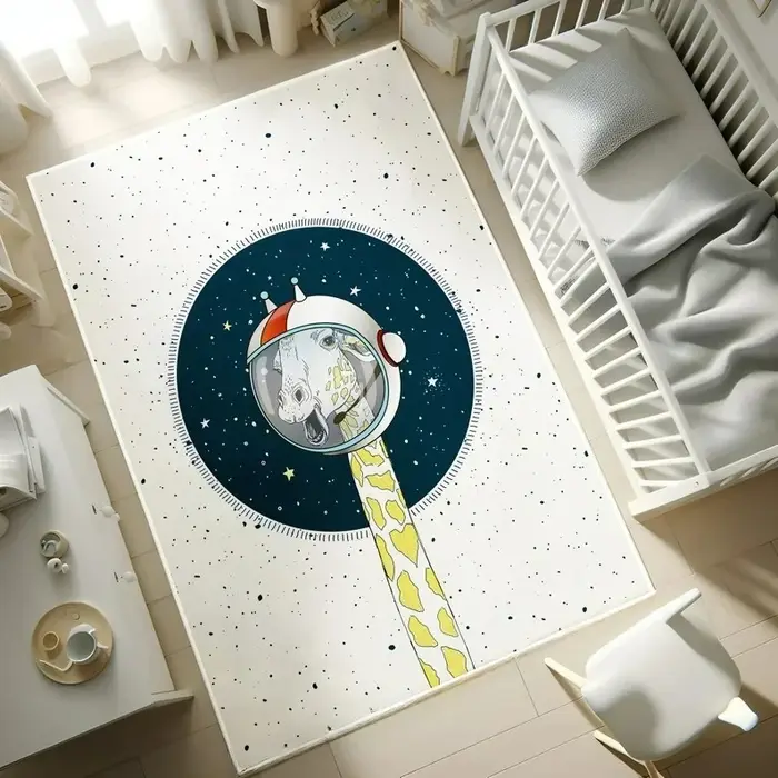 Tapis d'astronaute de l'univers de dessin animé