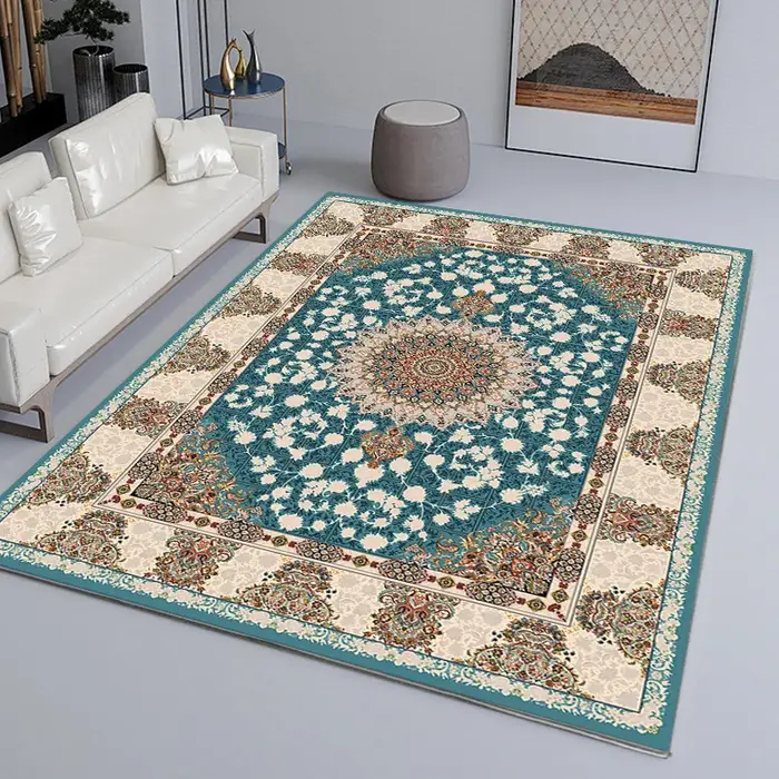 VIKAMA Tapis vintage de luxe léger de style américain