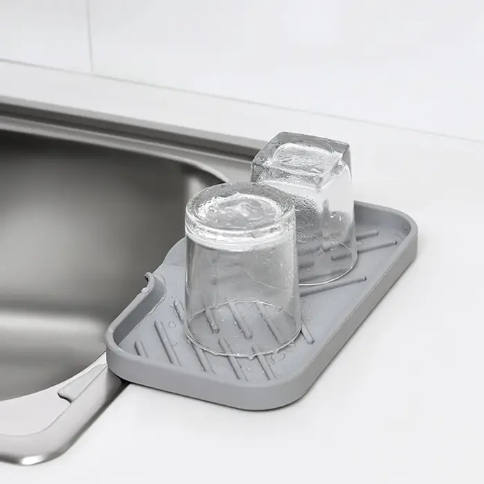 Plateau d'évier en Silicone avec vidange